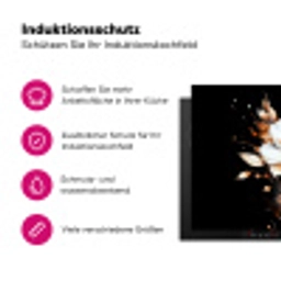 Bloem - Verf - Goud - Graffiti - Modern Inductie beschermer vinyl 3mm klein -zzzzzzz-lf-ups