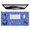 Zebra - Patroon - Kobalt - Blauw Muismat XXL klein 681 -3d