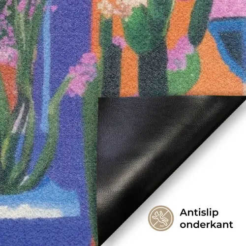Geel - Blauw - Oranje - Huis Deurmat klein -antislip_NL