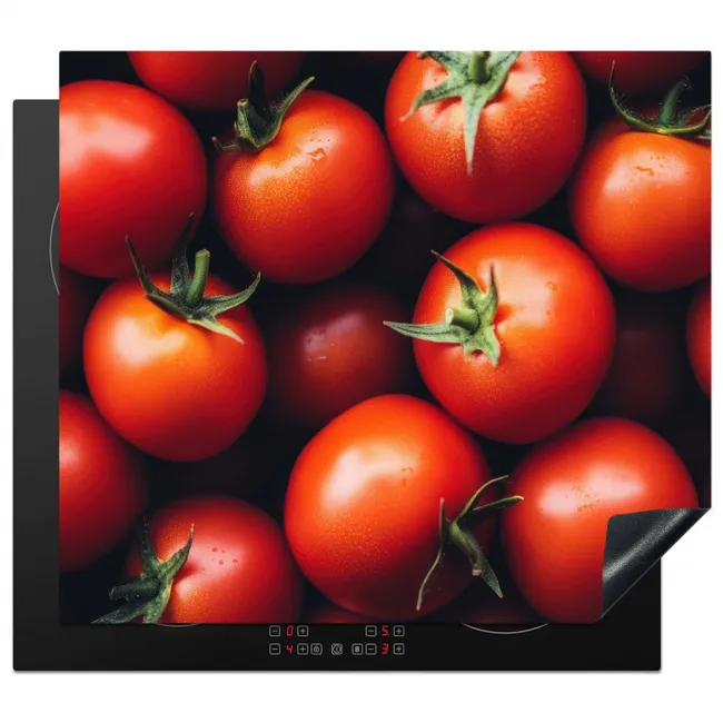 Groente - Rood - Tomaten Inductie beschermer vinyl 3mm middel -3d