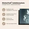 Kristal - Bloemen - Grijs Inductie beschermer vinyl 3mm middel -tsfeer2_DE