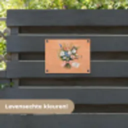 Boeket - Strikje - Quote tuinposter los doek klein -sfeer3