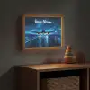 Vliegtuig - Blauw - Futuristisch Light Box met batterij (Wandlamp kind) middel -sfeer5_kind