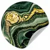 Marmer - Goud - Glitter - Groen - Marmerlook - Luxe Wandcirkel behangsticker klein -3d
