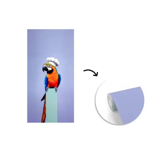 Papegaai - Koksmuts - Vogel - Leuk fotobehang vinyl groot -3d