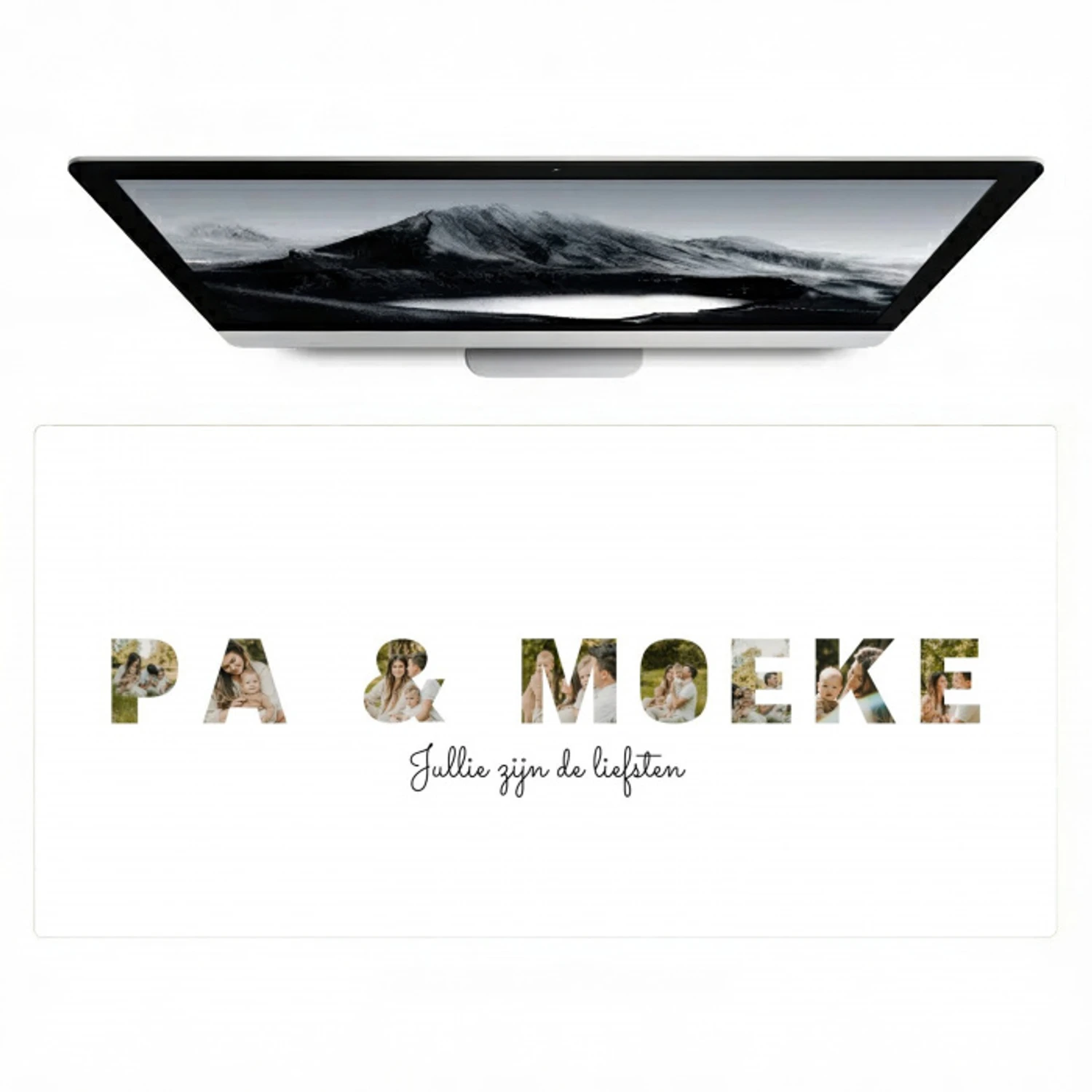 Pa & Moeke - Lettercollage Muismat XXL klein -zzz3d