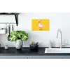 Eend - Zonnebril - Geel Muursticker klein -keuken