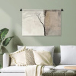 Wabi sabi - Plant - Beige Wandkleed katoen klein -sfeer7