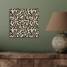 Abstract - Lijnen - Zwart aluminium wit klein 46 -sfeer2