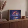 Kosmisch - lichtboom - Kerst - Kleurrijk Light Box met batterij (Wandlamp) middel -sfeer2