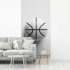 Basketbal - Wit - Schaduw - Lijnen fotobehang vinyl groot -woonkamer