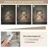 Doorkijk - Bloemen - Tropisch - Kleurrijk Light Box met kabel (Tafellamp) klein -USP_dimbaarNL