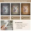 Street art - Tijger - Wit - Graffiti - Dieren Light Box met kabel (Tafellamp) klein -USP_lichtkleurDE