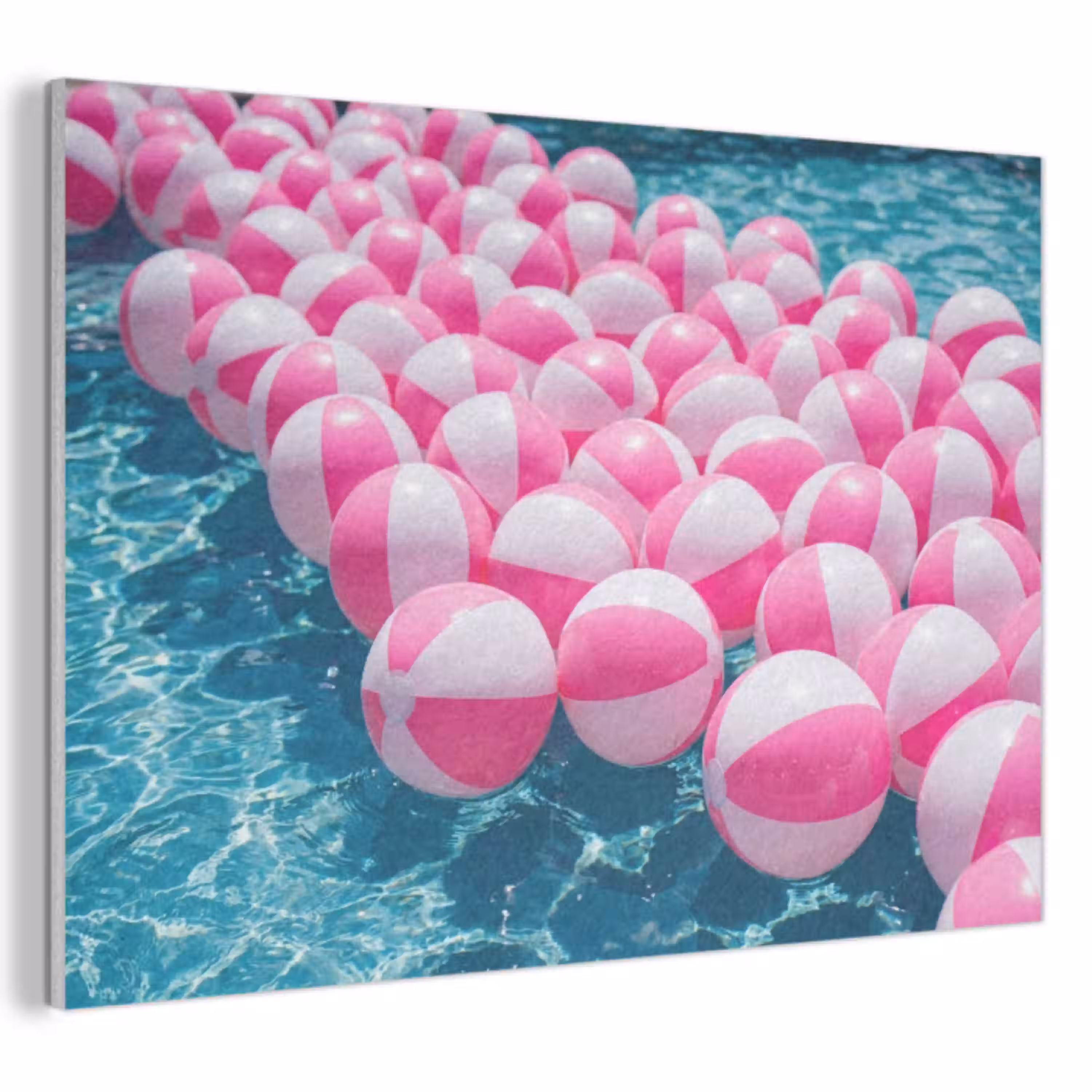Strandballen - Roze - Water PET vilt klein -3d