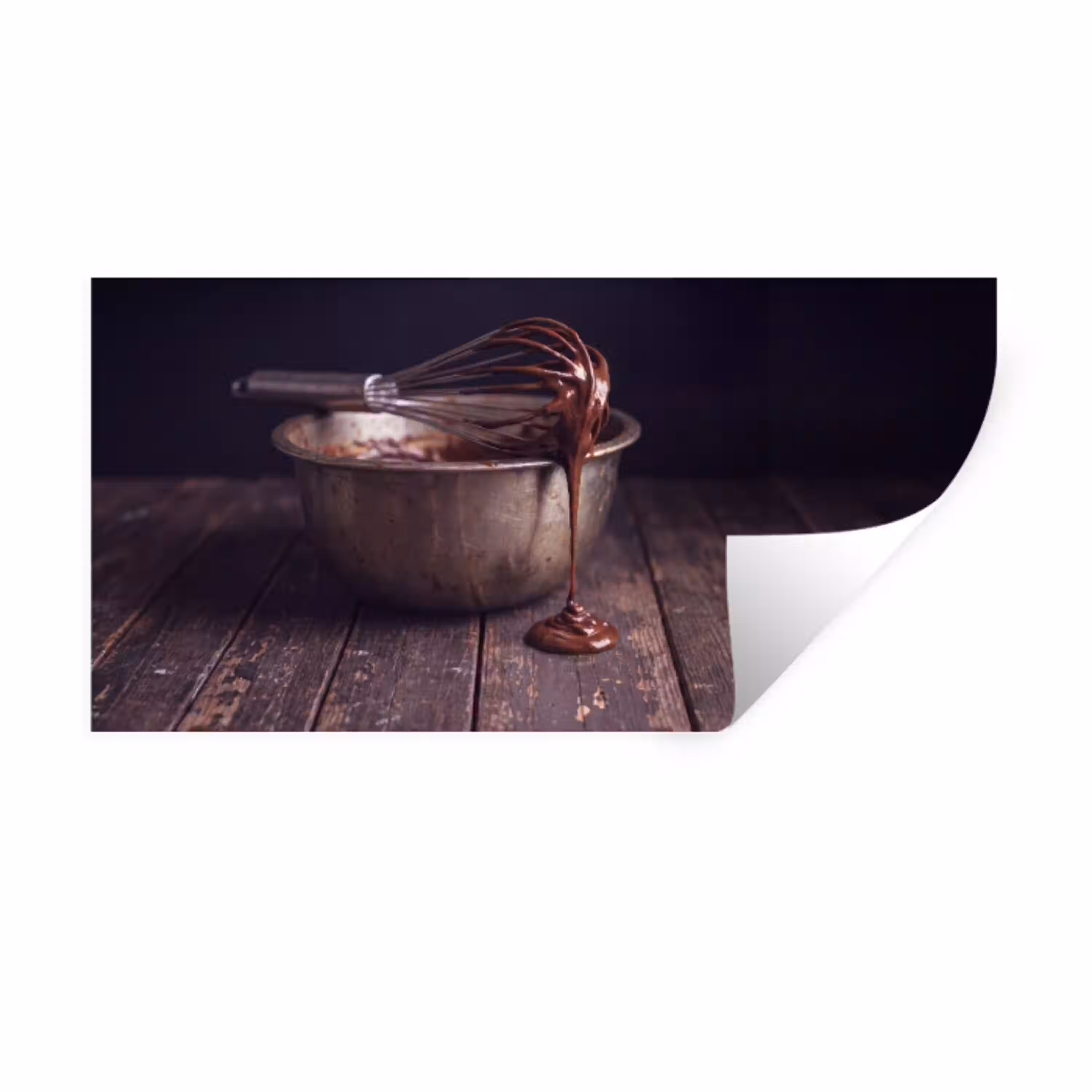 Chocolade - Beslag - Eten Muursticker klein -3d