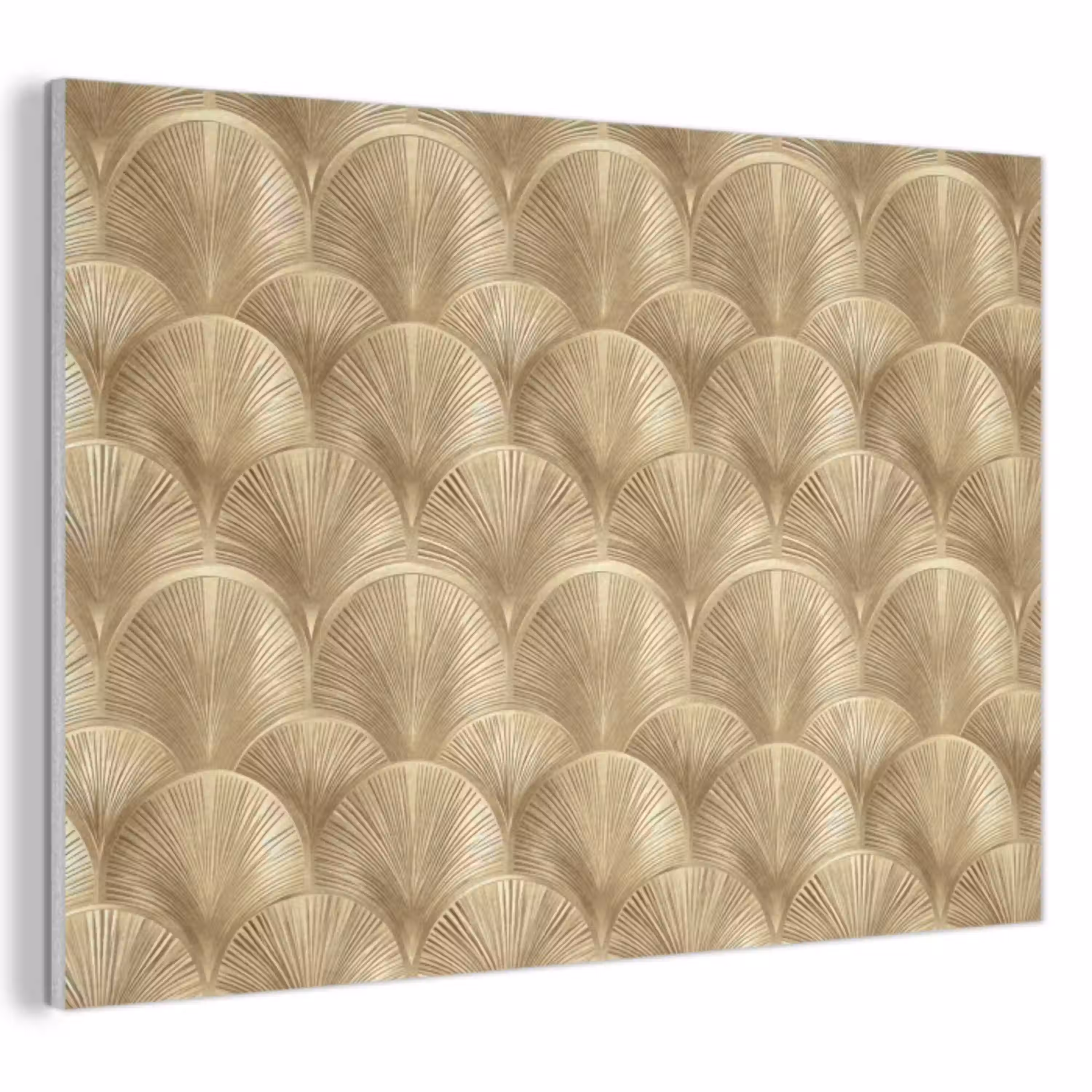 Patroon - Waaier -  Goud PET vilt klein 837 -3d