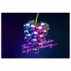 Quote - Neon - Disco - Druiven poster papier klein -3d