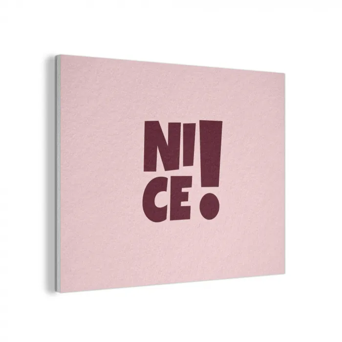 Nice - Uitroepteken - Roze PET vilt klein -3d