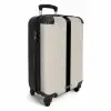 Minimal - Licht beige met zwarte streep NBS - Handbagage koffer - Unisex middel -productfoto_3d