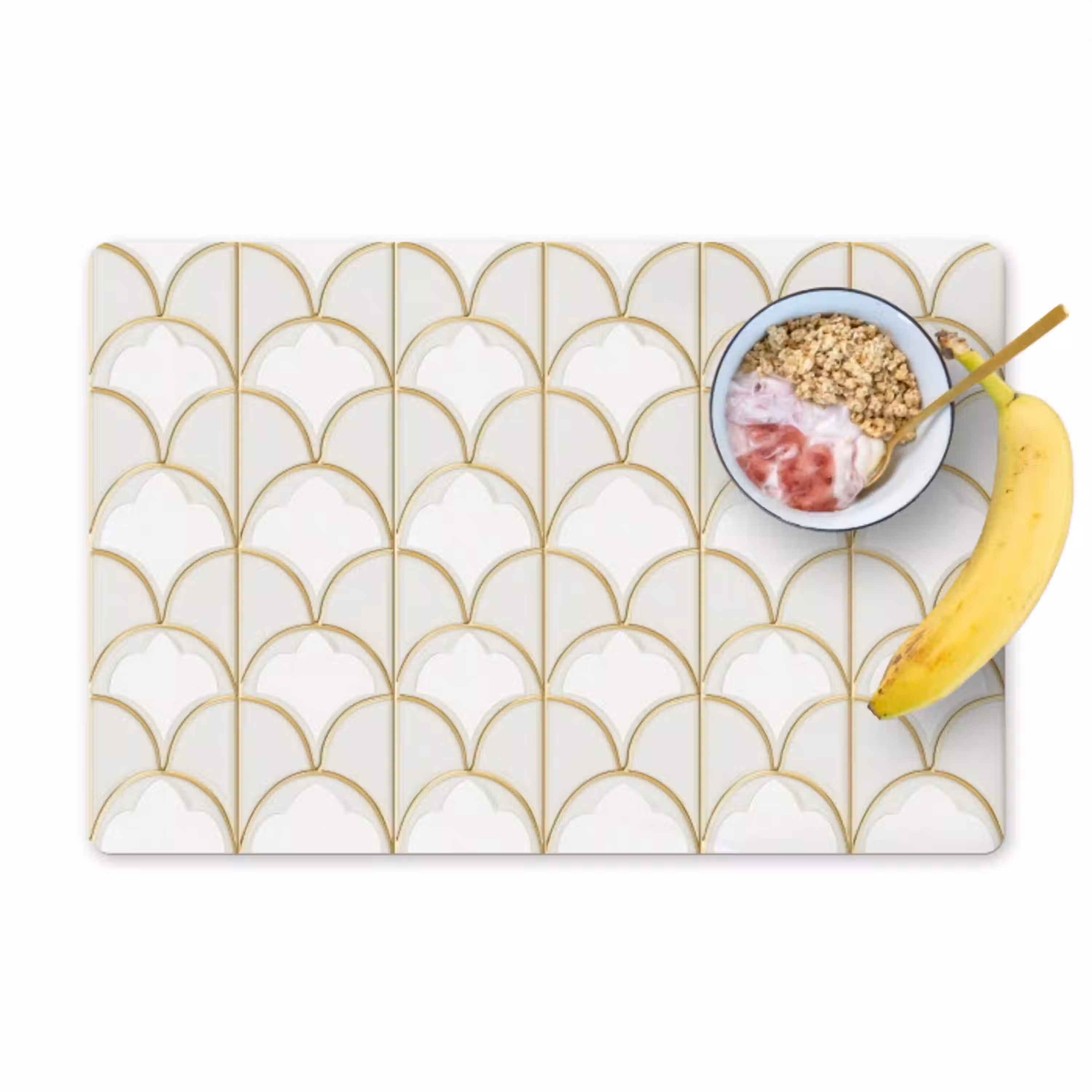 Mozaïek - Bogen - Goud Placemat vinyl groot 368 -zzzproduct_Kitchenyeah-website