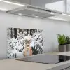 Hert - Sneeuw - Winter - Bos - Dieren keuken achterwand spatscherm klein -3d_schuin