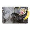 Marmer - Abstract - Goud - Grijs Placemat vinyl groot -zzzproduct_Kitchenyeah-website