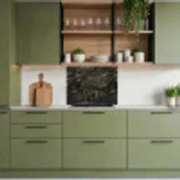 Zwart - Marmer - Goud - Nerf keuken achterwand 2 middel 865 -sfeer3