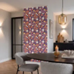 Boho - Vintage - Paars Behang Vinyl klein 1060 -sfeer3