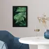 Varenblad - Groen - Structuur - Wazig fotolijst zwart zonder passe partout klein -sfeer4