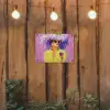 Zonnebril - Vrouw - Jas - Veren tuinposter los doek klein -sfeer1