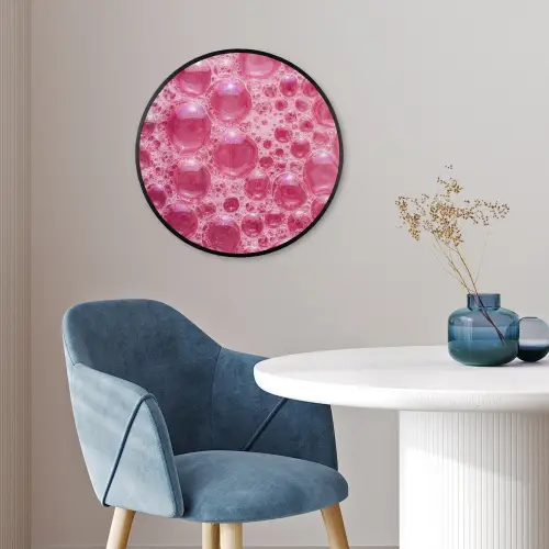 Roze - Schuim - Bubbels Fotolijst rond zonder passe partout klein -sfeer2