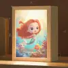 Zeemeermin - Water - Vissen - Rood Light Box met kabel klein -zzz_3d_website