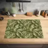 Bladeren - Modern - Groen Inductie beschermer vinyl 3mm klein 276 -sfeer5