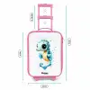 Blauw zeepaardje met grote ogen en luchtbellen Kinderkoffer - Roze klein -productfoto_formaten
