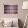 Plaid - Patroon - Roze - Zwart Wandkleed katoen klein 269 -sfeer4