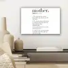 Moeder definitie - Quotes - Mother - Spreuken canvas 2cm klein -sfeer6