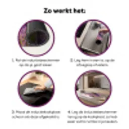 Lavendel - Landschap - Sereen - Paars Inductie beschermer vinyl 3mm middel -zzzzzzz-cc-werking