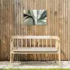 Natuur - Abstract - Groen - Penseelstreken Tuinposter op houten frame 2 cm dik klein -sfeer4