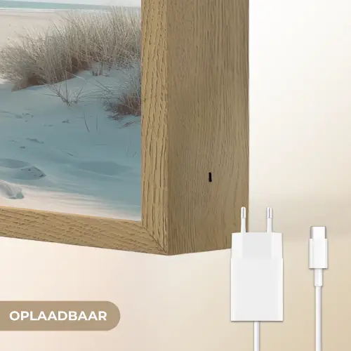 Duinen - Planten - Zomer - Natuur Light Box met batterij (Wandlamp) middel -USP_websiteoplaadbaarNL
