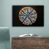 Pizza - Eten - Delftsblauw canvas 2cm klein -sfeer4