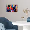 Bloemen - Bladeren - Abstract - Rood poster papier klein -sfeer3
