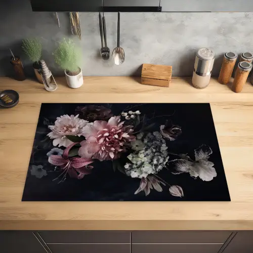 Nachtelijke Flora Symfonie Inductie beschermer vinyl 3mm klein -sfeer5