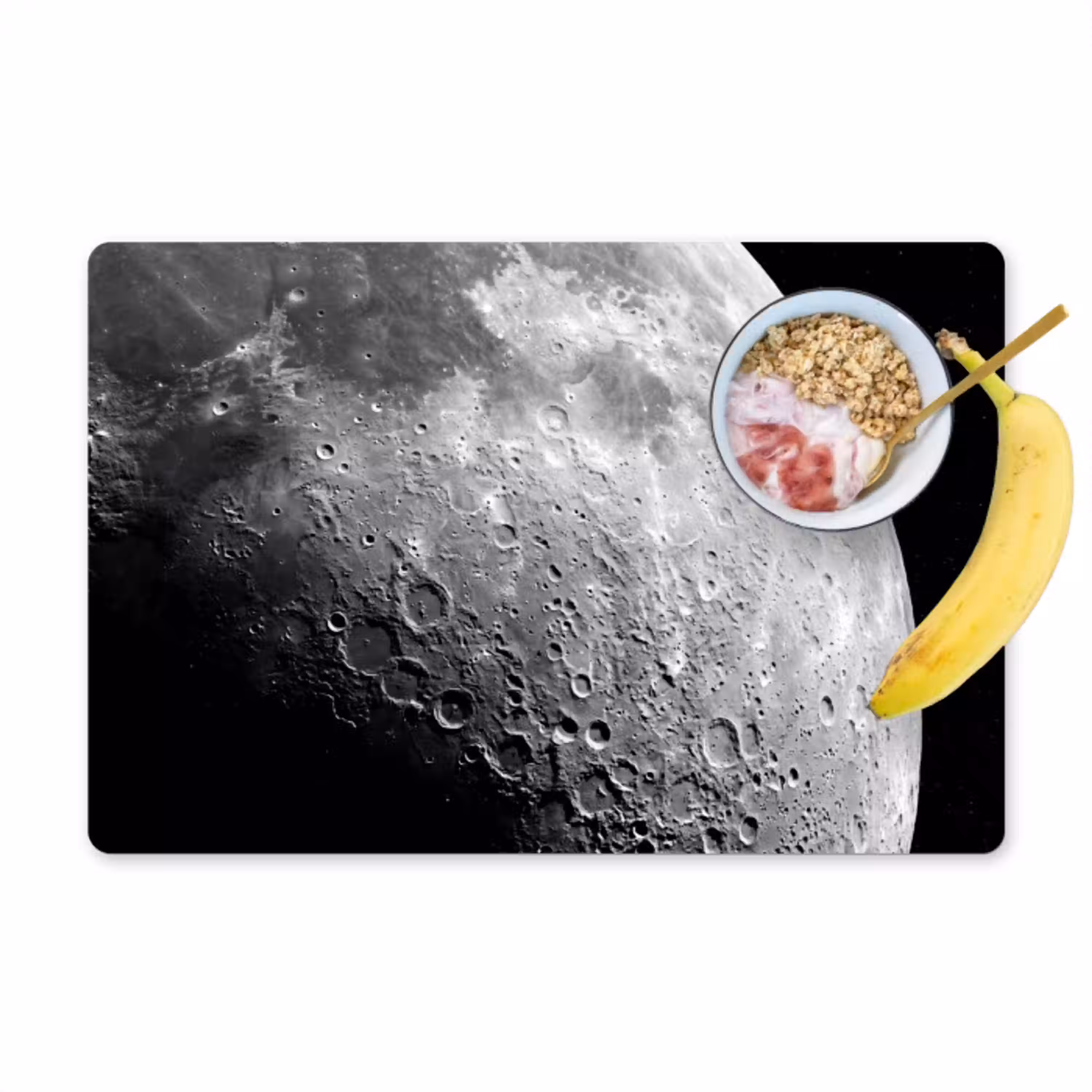 Maan - Kraters - Ruimte Placemat vinyl groot -zzzproduct_Kitchenyeah-website