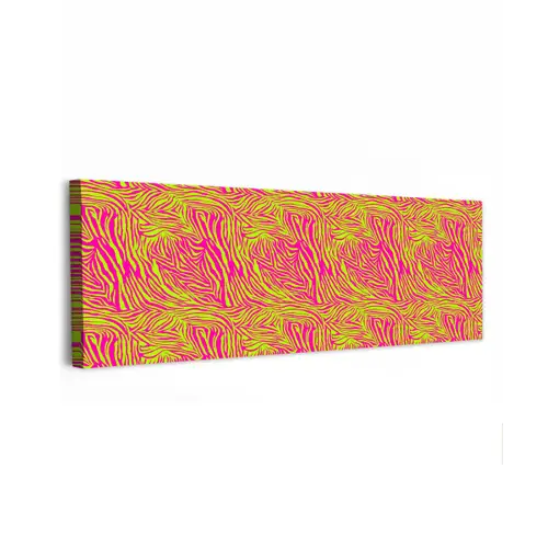 Neon - Zebra - Roze - Groen canvas 2cm klein 828 -z3d