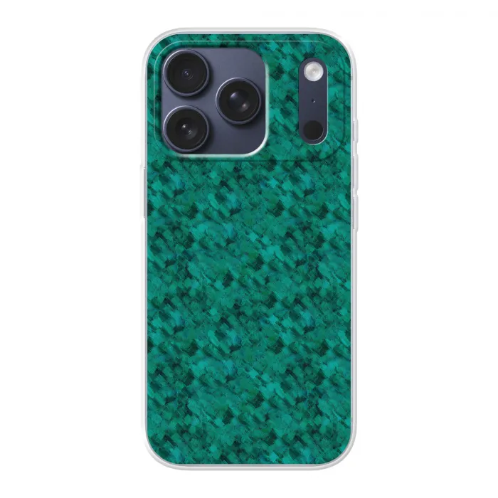 Vloeiend - Olie - Verf - Groen Telefoonhoesje iPhone 17 Pro klein 878 -3d