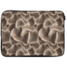 Waaiervorm - Beige - Vezel textuur laptophoes neopreen klein 279 -zkaufland3dotto