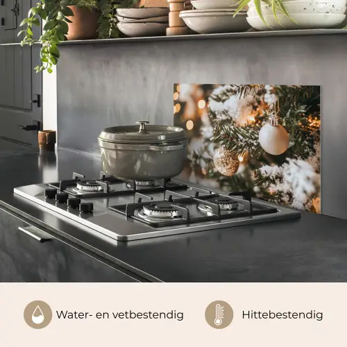 Kerst - Kerstboom - Winter - Binnen - Sneeuw keuken achterwand spatscherm klein -usp_NL