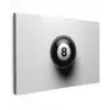 Biljartbal - Getal - Acht - Wit canvas 2cm klein -z3d