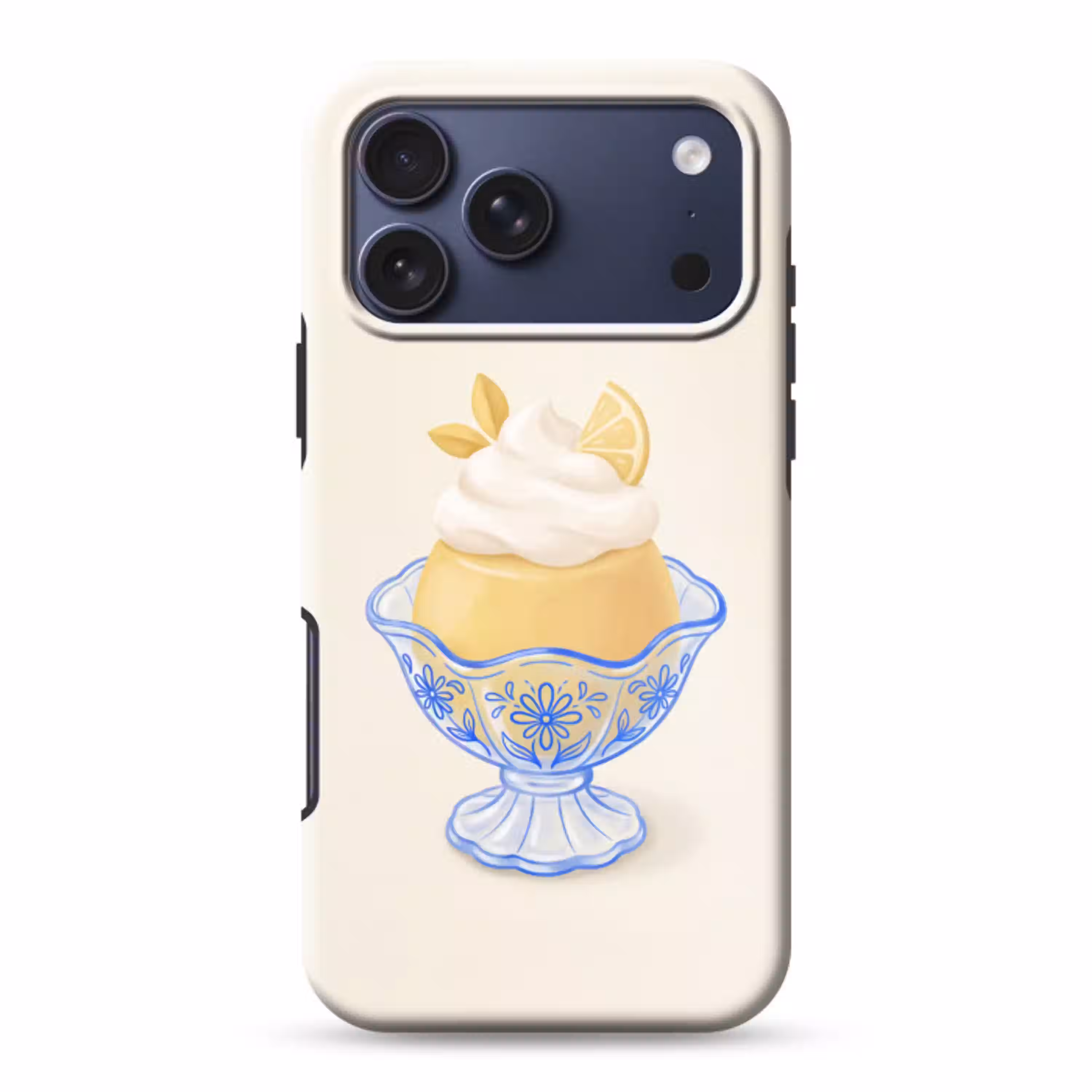 IJs - Citroen - Illustratie - Geel - Dessert Toughcase MagSafe Apple iPhone 17 Pro Max klein -3d