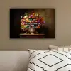 Kleur - Bloemen - Vintage - Bloemenvaas canvas 2cm klein -sfeer3